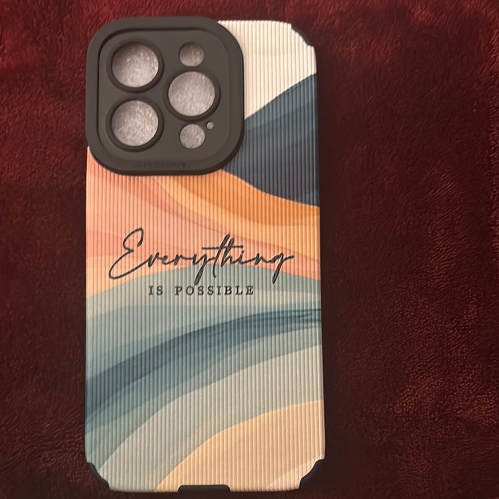 Colorful iPhone 15 pro phone Case - Everything is Possible
